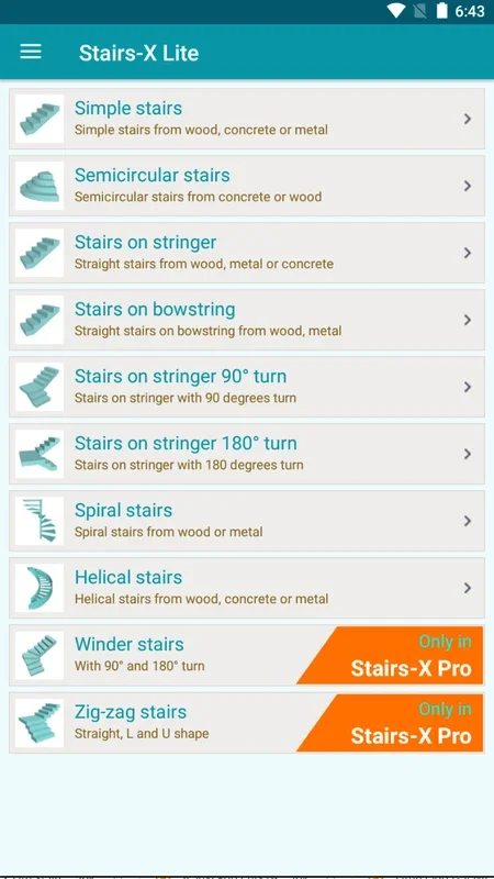 Stairs - X Lite for Android: Ideal for Staircase Design