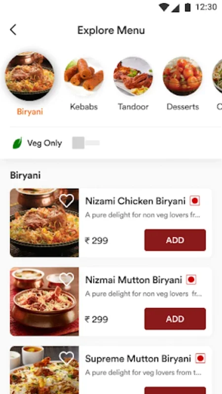 Paradise Biryani Order Online for Android - No Downloading Needed