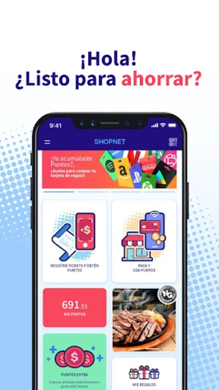 Shopnet for Android: Earn Cashback and Redeem for Gift Cards