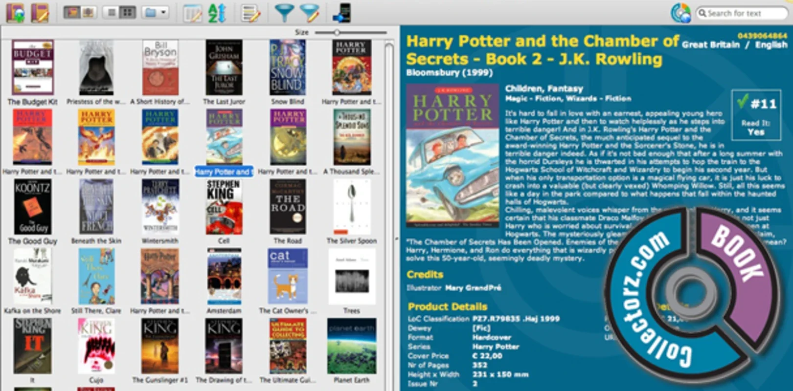 Book Collector for Windows - Organize Your Book Collection