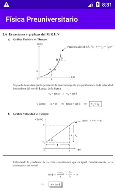 Física Preuniversitario for Android - No Downloading Needed