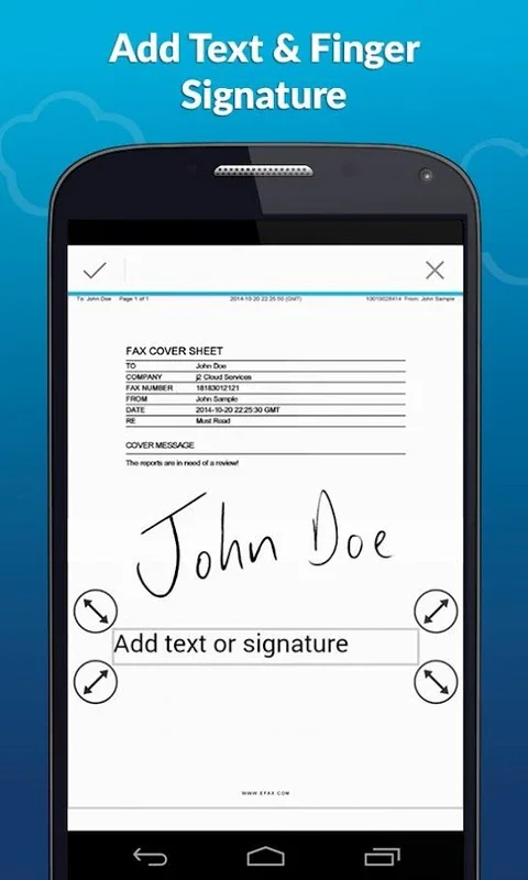 eFax for Android - Send and Receive Faxes Effortlessly