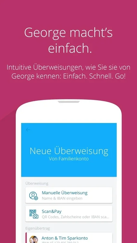 George Go for Android - Manage Finances on the Go