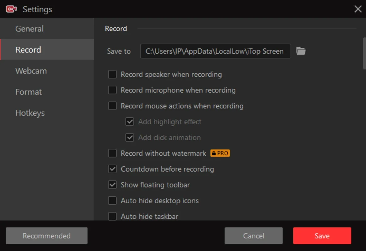 iTop Screen Recorder for Windows - Record and Capture with Ease