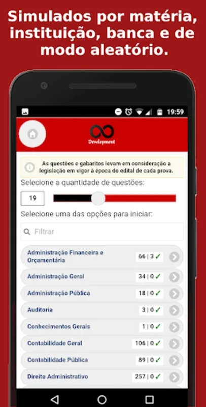 Simulado Concursos: Contador for Android - Ace Accounting Exams with 1000+ Questions