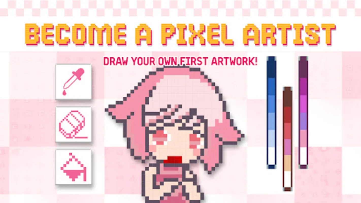 Pixel Maker for Android - Create and Share Pixel Art