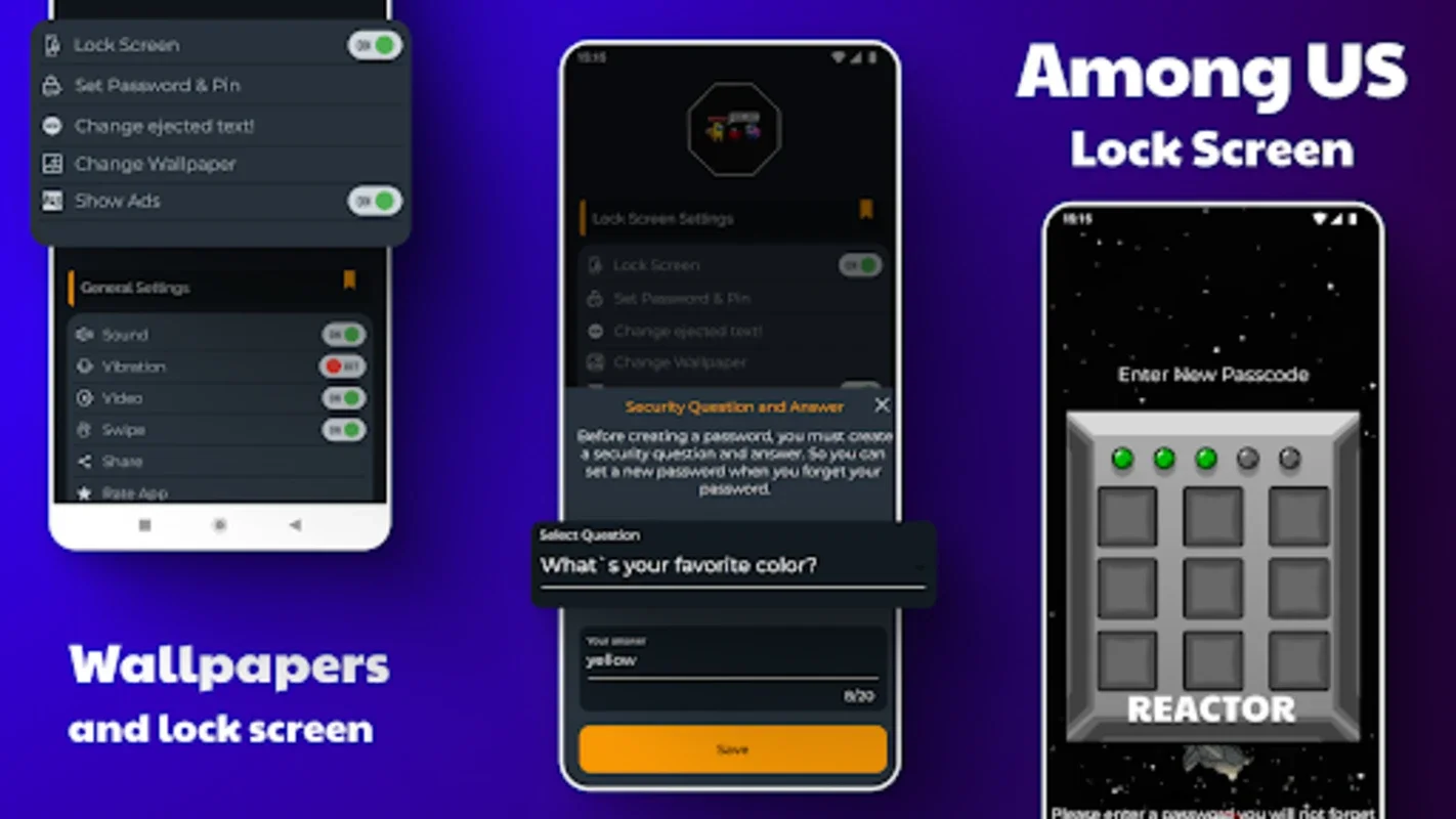 AmongLock Among Us Lock Screen for Android - Secure & Stylish