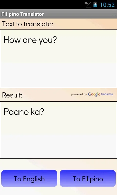 Filipino English Translator for Android - Seamless Translations