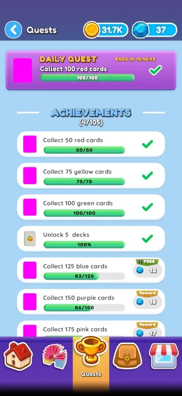 Card Shuffle Sort for Android - Free Game with Color Sorting