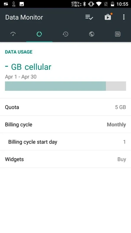 Data Monitor: Simple Net-Meter for Android - Track Your Data Usage