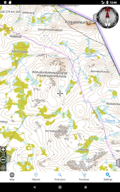 Jahtikartta outdoor GPS map for Android - Navigate Nordic Terrains