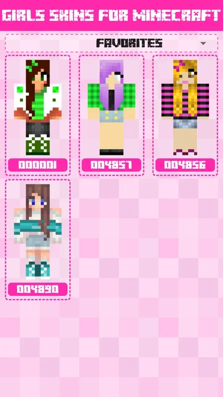 Girls Skins for Minecraft for Android - Customize Your Avatar