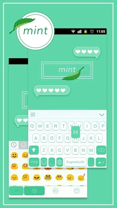 Mint for Android - Aesthetic Keyboard Theme