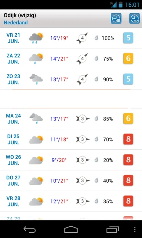 Weeronline for Android: Accurate Weather Forecasts