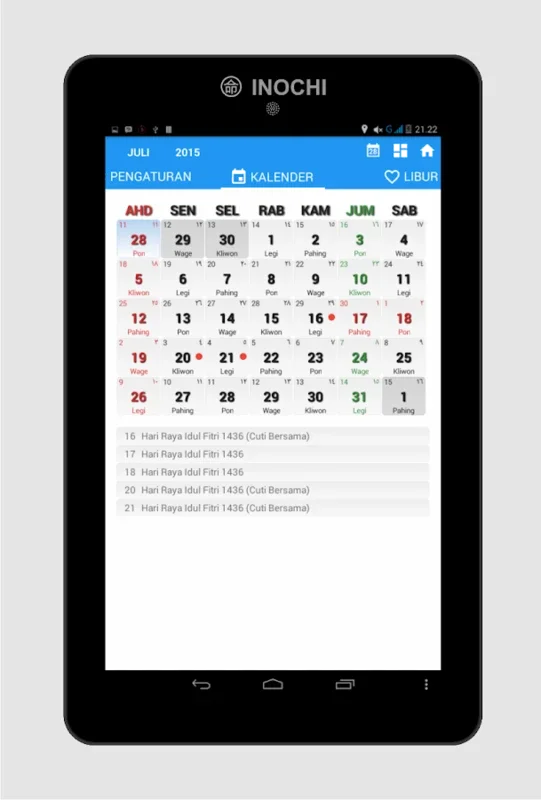 Indonesia Calendar for Android: Comprehensive Calendar Solution