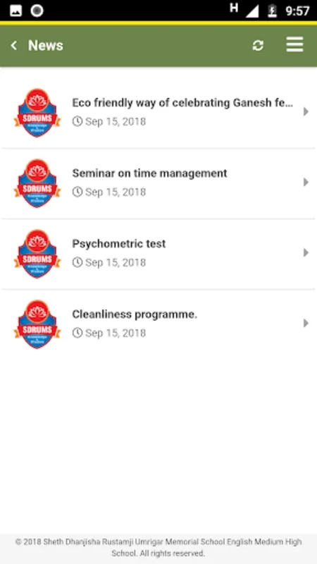 SDRUM School Secondary English for Android: Stay Informed