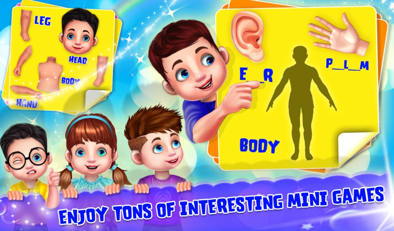 Kids Learning Human Bodyparts for Android - Engaging Educational App