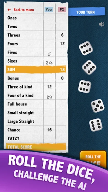 Yatzy - Dice Poker Game for Android: Exciting Fun