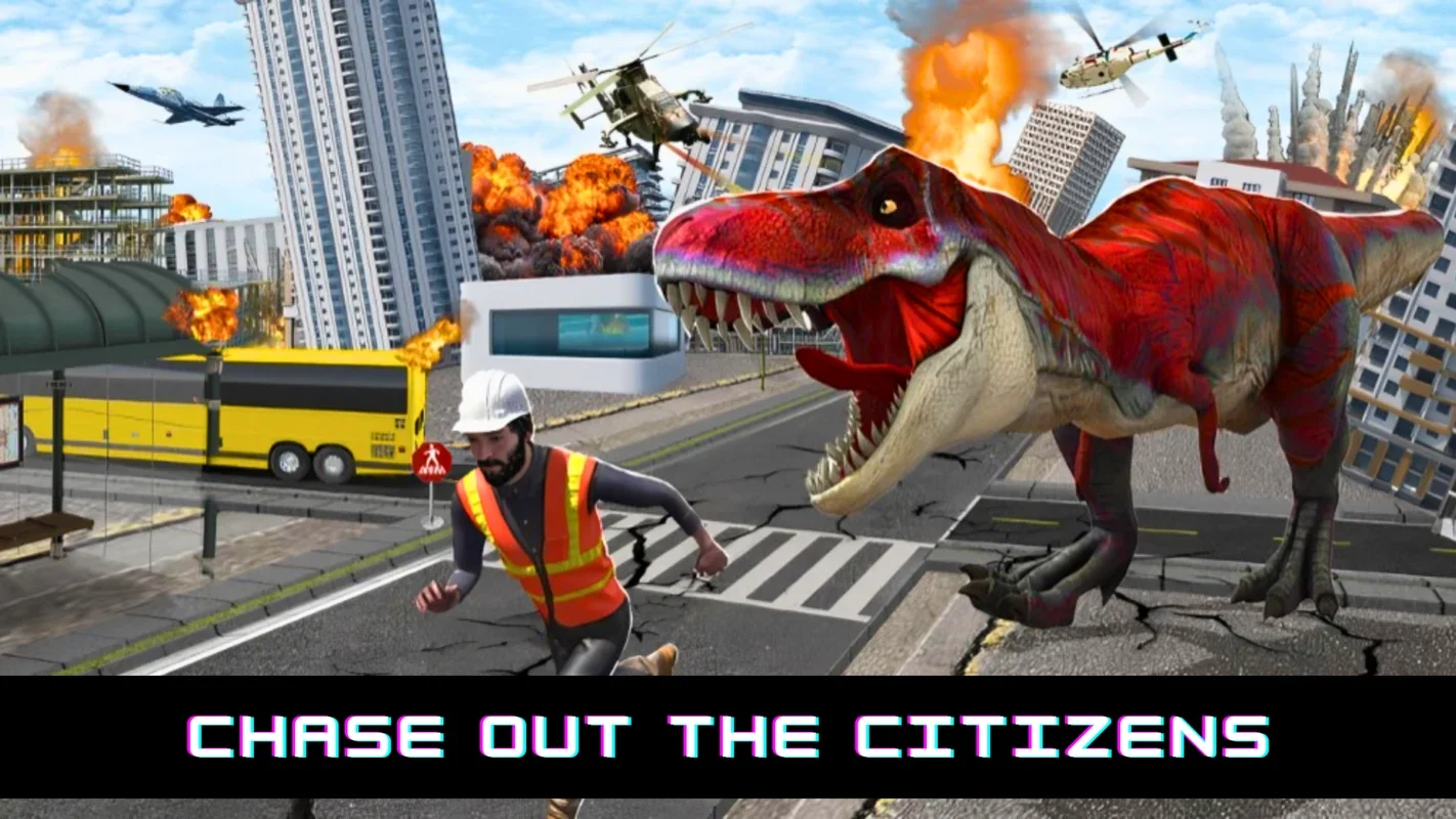 Angry Dino Rampage City Attack on Android: Unleash Dinosaur Mayhem