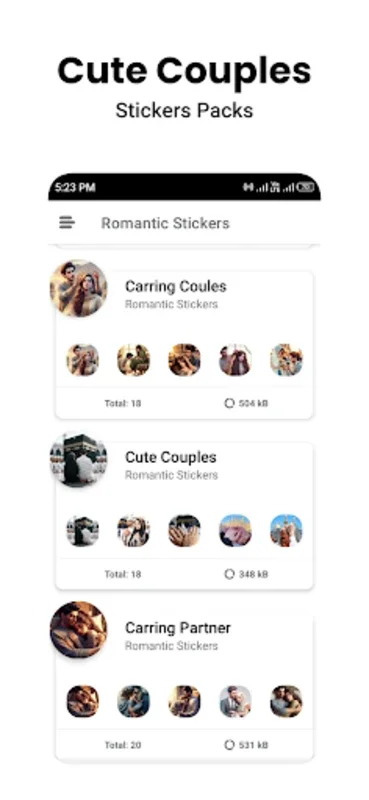 Romantic Stickers for Android - Enhance WhatsApp Chats