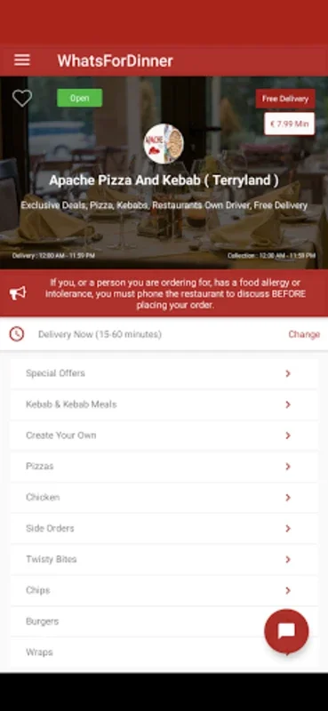 WhatsForDinner for Android - Discover Ireland's Culinary Delights