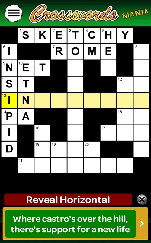 CruciverbaMania for Android - Engaging Crossword Game