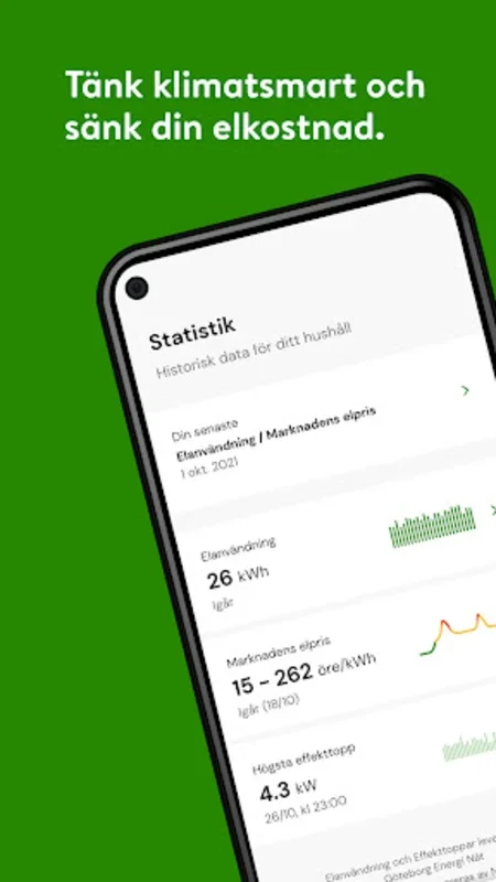 Göteborg Energi for Android - Optimize Electricity Use