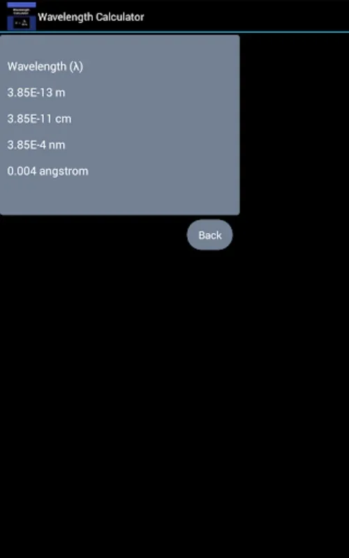 Wavelength Calculator Free for Android - Calculate Particle Wavelength Easily