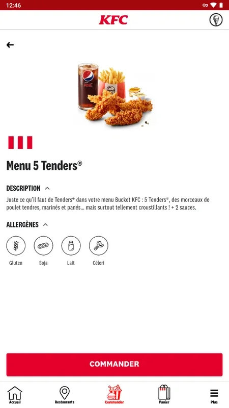 KFC FR for Android - Delicious Fried Chicken at Home