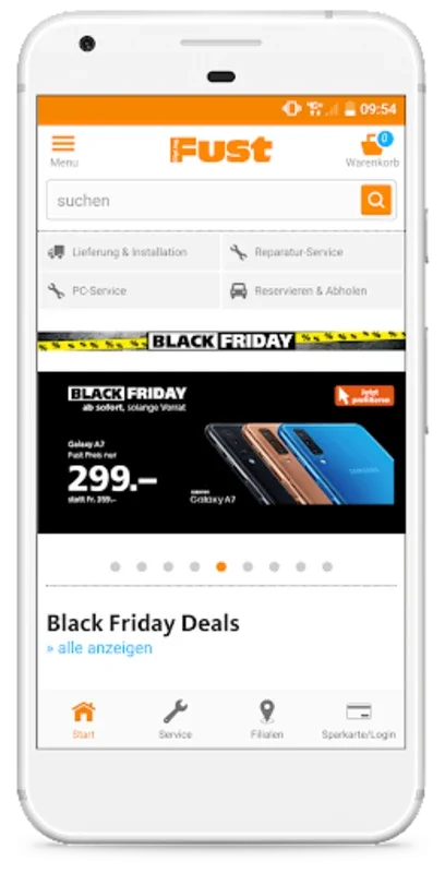 Fust for Android: Seamless Electronics Shopping