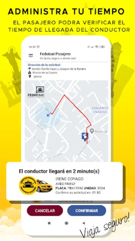 FEDOTAXI PASAJERO for Android - Reliable Taxi Service at Your Fingertips