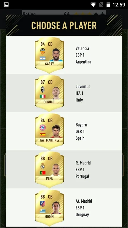 FUT 17 DRAFT for Android - Build Your Dream Teams