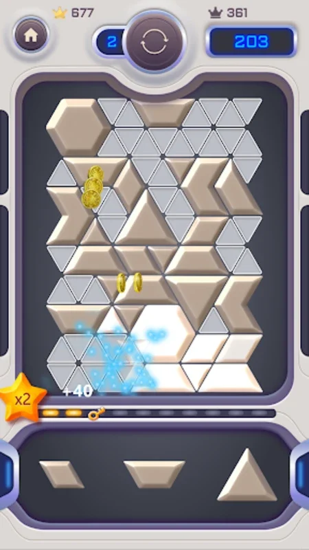 Puzzle Jewel for Android - Enjoy Triangular Block Puzzles