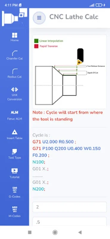 CNC Lathe Calc for Android: Enhance CNC Programming