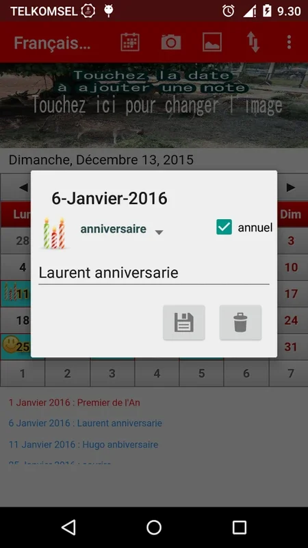 Français Calendrier for Android: Stylish and Functional Calendar