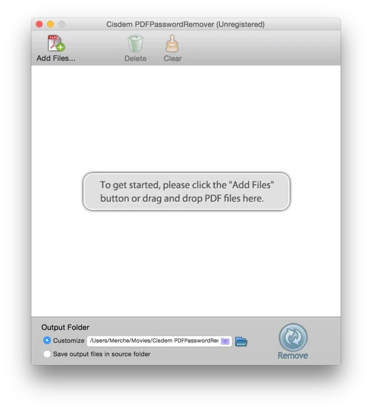 Cisdem PDFPasswordRemover for Mac - Effortless PDF Unlocking