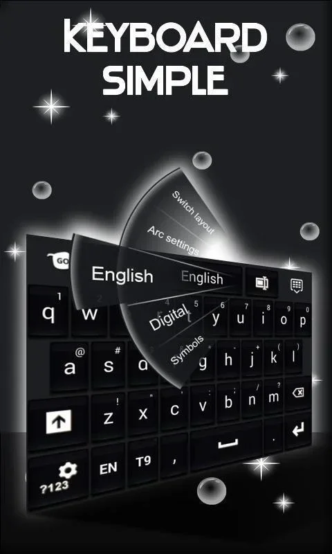 Simple Keyboard Black for Android - Elegant Dark Theme for Keyboards