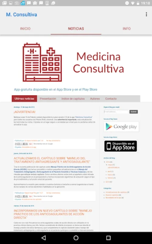 Medicina Consultiva for Android: Aiding Medical Specialists in Perioperative Care