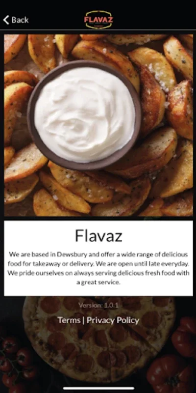 Flavaz Dewsbury for Android - Simplify Meal Ordering