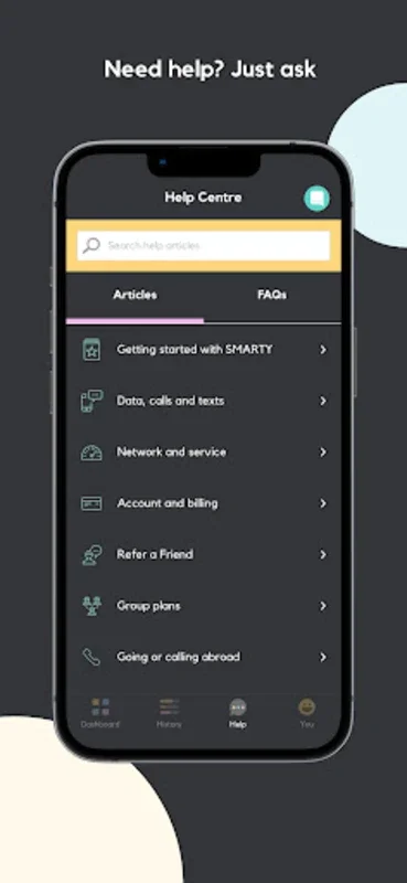 SMARTY for Android - Manage Your Mobile Account Effortlessly