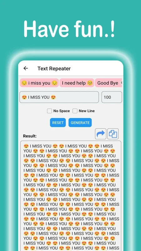 Text Repeater - Love 3K for Android: Make Messages Stand Out