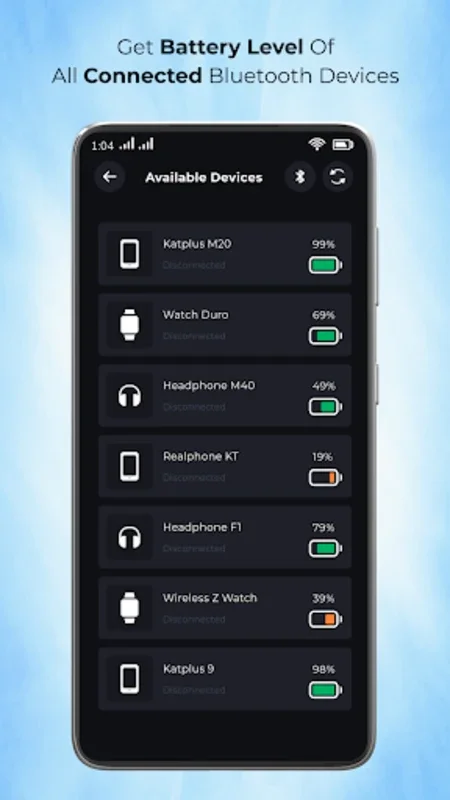 Bluetooth Device Battery Level for Android - Battery Monitoring Made Easy