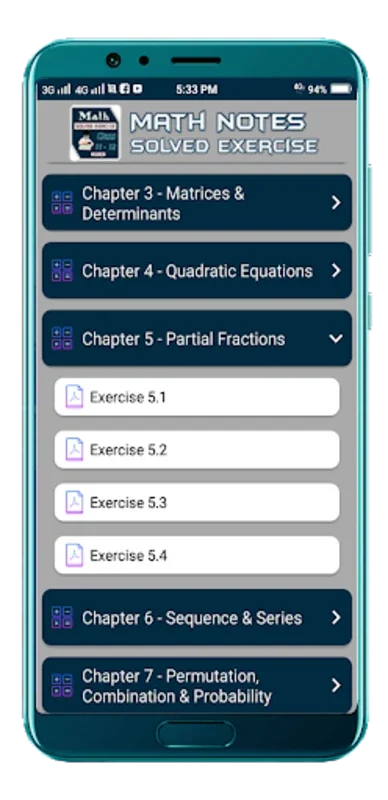 Math Notes (FSC, ICS) Offline for Android - Comprehensive Math Aid