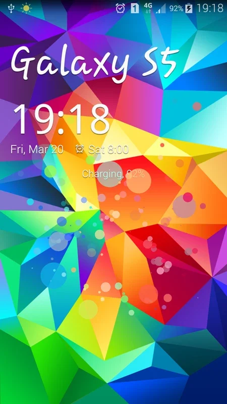 S5 Particle Locker for Android - Dynamic Lock Screen