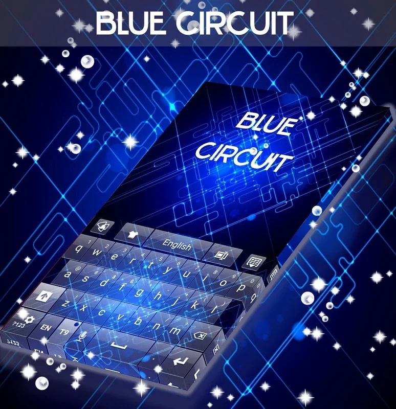 Blue Circuit GO Keyboard Theme for Android - Enhance Typing