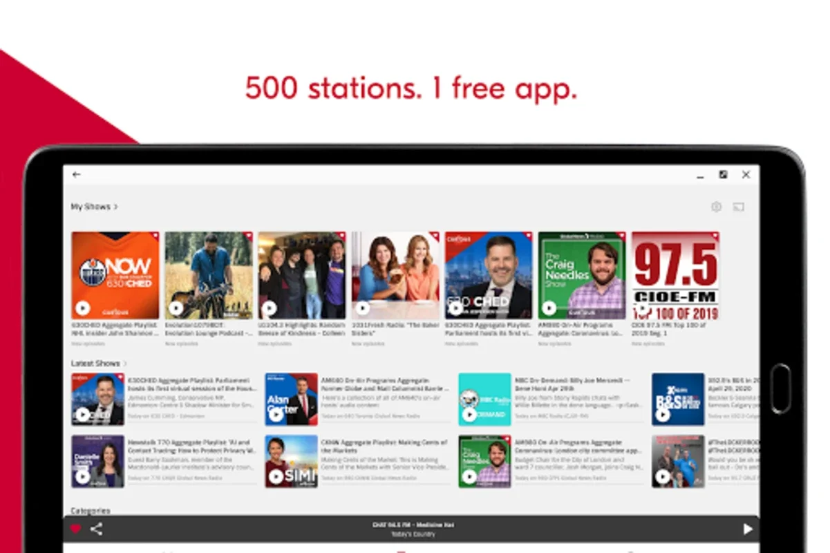 Radioplayer Canada for Android - Diverse Radio Content