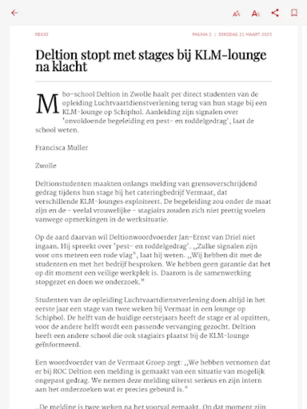 De Stentor - Digitale krant for Android: Comprehensive News