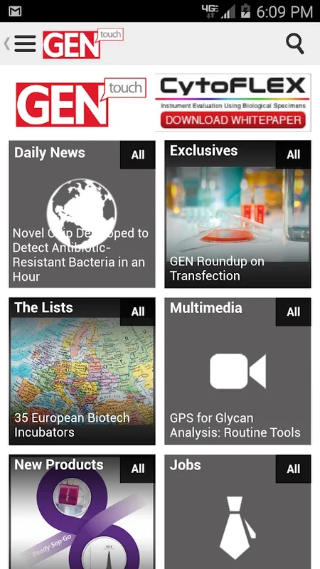 GEN for Android: The Ultimate Life Sciences App