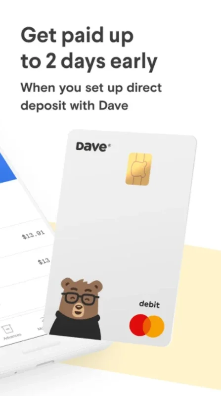 Dave for Android - A Financial App for Instant Funds and More