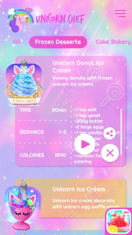 Unicorn Chef for Android: Creative Cooking Fun